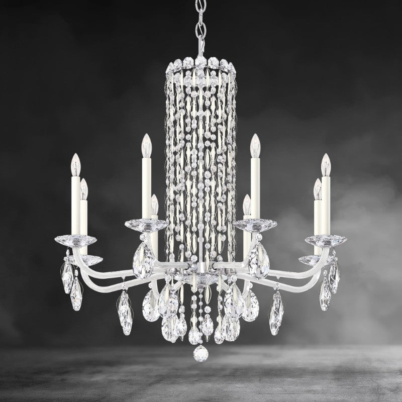 Siena 8-light crystal chandelier30"